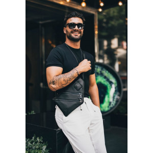 Барсетка - сумка планшет мужская Aka Deri 119-2 BLACK