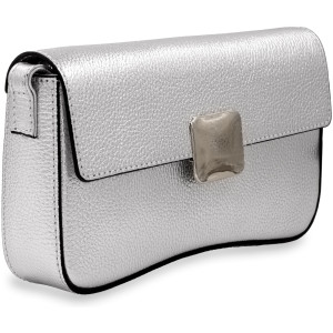 Сумка багет МИР КОЖИ VAL 0079-27 SILVER