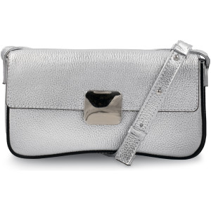 Сумка багет МИР КОЖИ VAL 0079-27 SILVER