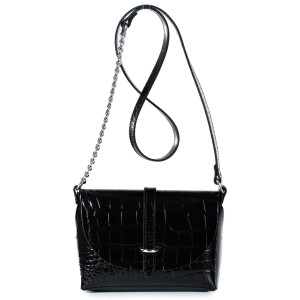 Мини-сумка GALANTEYA G 11719 ЧЕРНЫЙ кроко