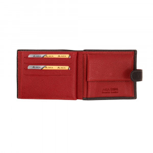 Портмоне мужское  Aka Deri 617-2/8 BLACK/RED