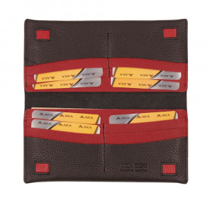 Портмоне мужское  Aka Deri 822-2/8 BLACK/RED